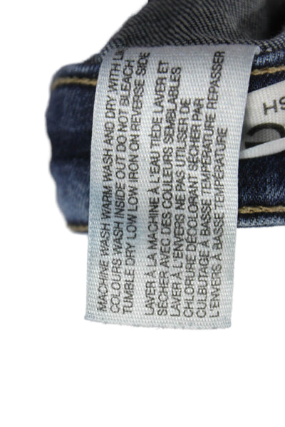 Joe Fresh Women Skinny Jeans Blue High Rise Cotton Inseam 30 Size 0