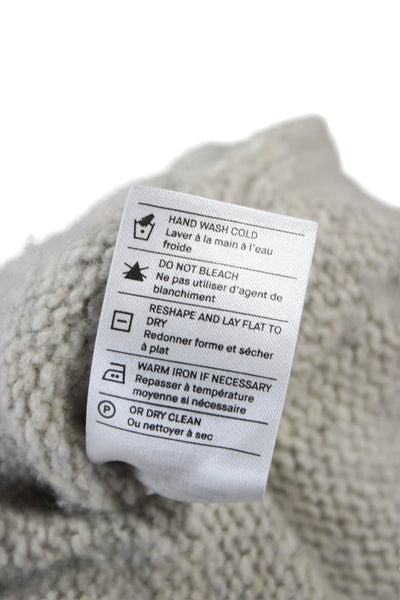 Vince Women Cashmere Crew Neck Pullover Sweater Gray Size M