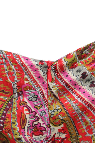 Zara Women Maxi Skirt Multicolor Paisley Polyester Blend Size S