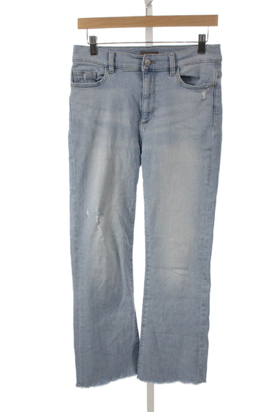 DL1961 Women Straight Jeans Blue High Rise Cotton Blend Size 28