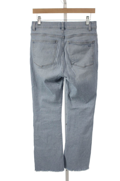 DL1961 Women Straight Jeans Blue High Rise Cotton Blend Size 28