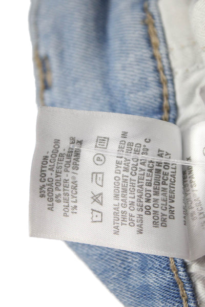 DL1961 Women Straight Jeans Blue High Rise Cotton Blend Size 28
