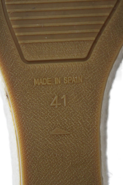 Andre Assous Womens Slingbacks Espadrille Wedge Sandals White Size 41 11