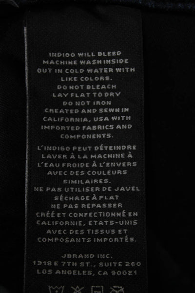 J Brand Women Skinny Blue Cotton Jeans Lace Up Size 26