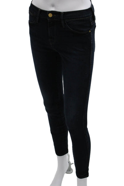 Frame Denim Womens Skinny Jeans Blue Cotton Low Rise Size 26