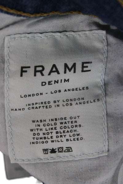 Frame Denim Womens Ankle Jeans Blue Low Rise Cotton Size 26