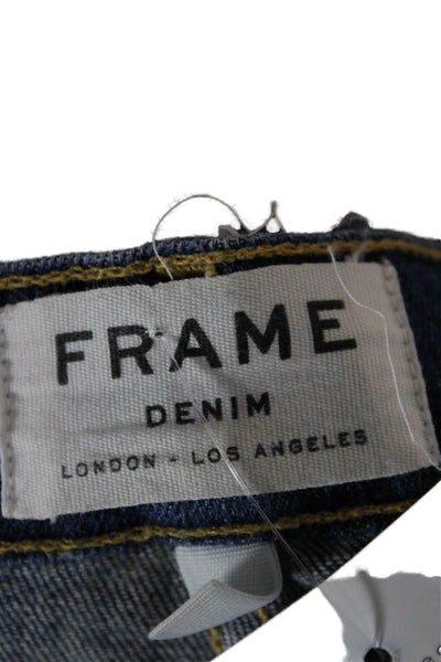 Frame Denim Womens Ankle Jeans Blue Low Rise Cotton Size 26