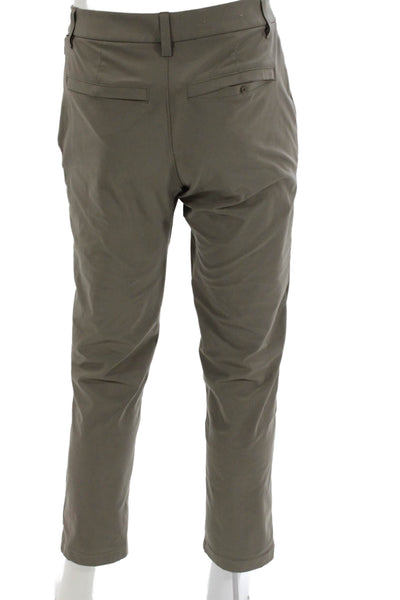 Lululemon Mens Chino Pants Green Button Size S