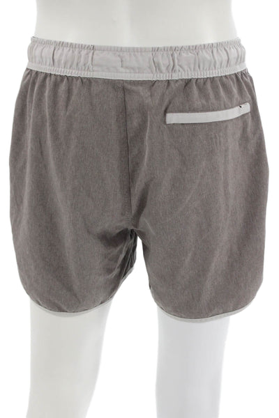 Vuori Mens Casual Shorts Gray Polyester Size S