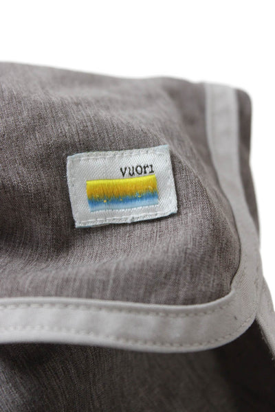 Vuori Mens Casual Shorts Gray Polyester Size S
