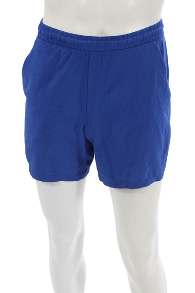 Lululemon Mens Athletic Shorts Blue Drawstring Polyester Blend Size XS