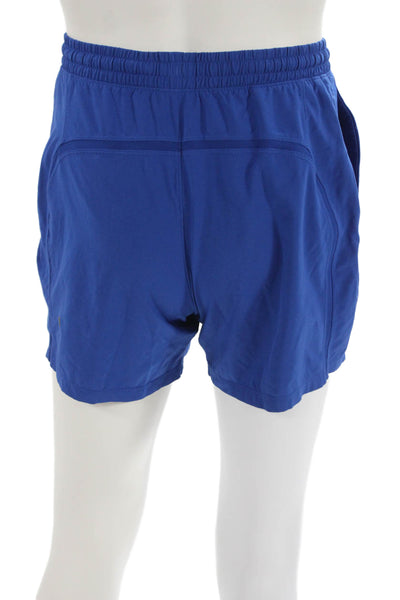 Lululemon Mens Athletic Shorts Blue Drawstring Polyester Blend Size XS