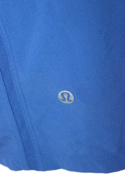 Lululemon Mens Athletic Shorts Blue Drawstring Polyester Blend Size XS
