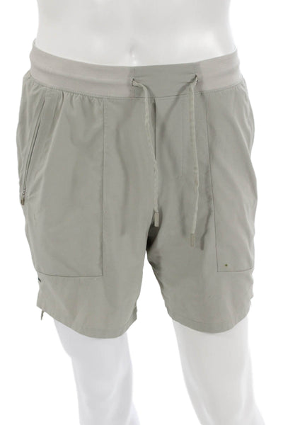 Lululemon Mens Athletic Gray Shorts Polyester Size S