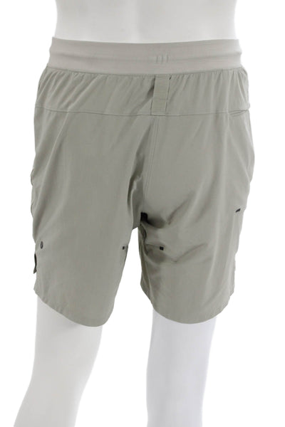 Lululemon Mens Athletic Gray Shorts Polyester Size S