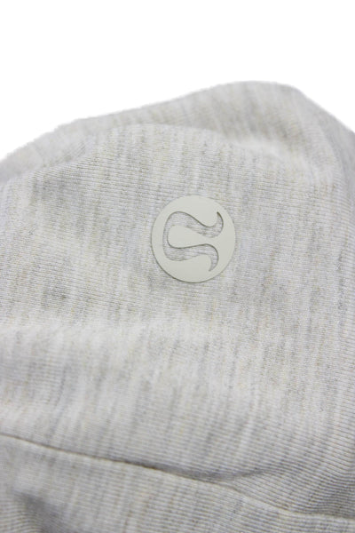 Lululemon Mens Basic Gray Polyester Blend Crew Neck T-Shirt Size S