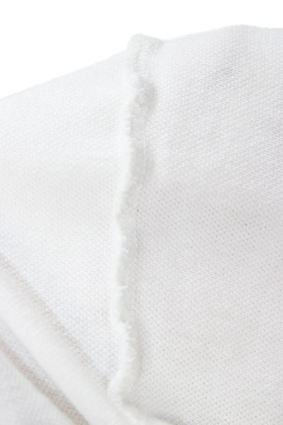 Play Comme Des Garcons Unisex White Cotton Collared Polo Short Sleeve Size M