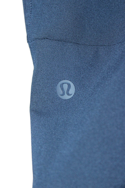Lululemon Unisex Adults Blue Polyester Blend Jogger Pants Drawstring Size S