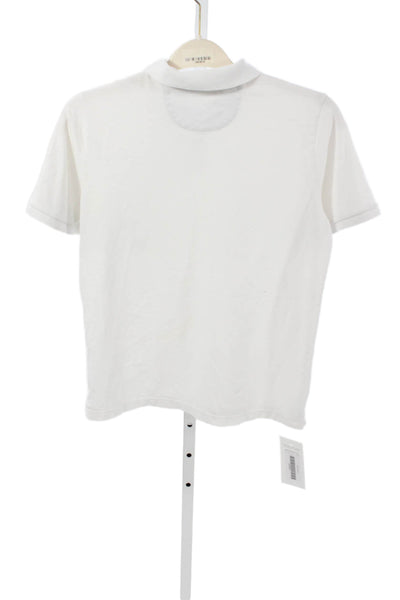 Vineyard Vines Boys Cotton Blend Short Sleeve Polo Shirt White Size XL