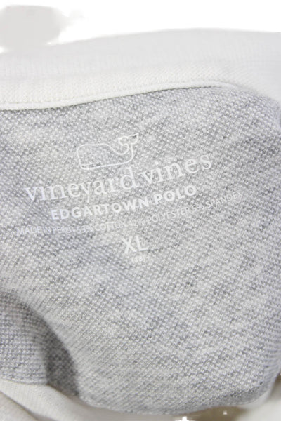 Vineyard Vines Boys Cotton Blend Short Sleeve Polo Shirt White Size XL