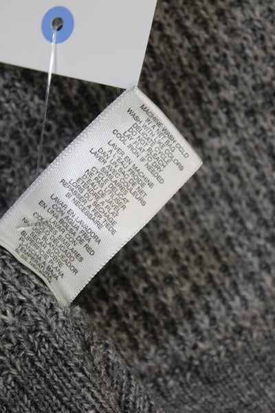 Michael Michael Kors Womens Gray Waffle Knit Collared Cardigan Petite Size XS