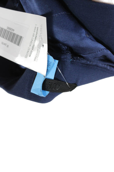 ATM Womens Silk Jogger Pants Blue Pull On Inseam 28 Size XS