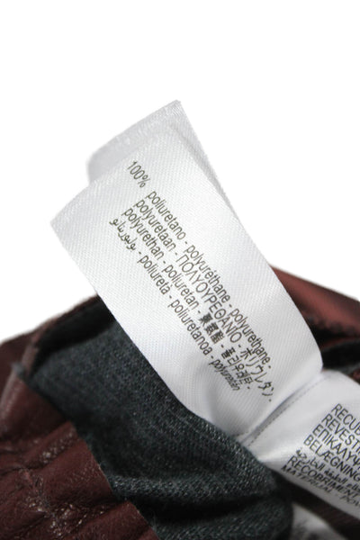 Zara Womens Paperbag Pants Brown Drawstring Size XS