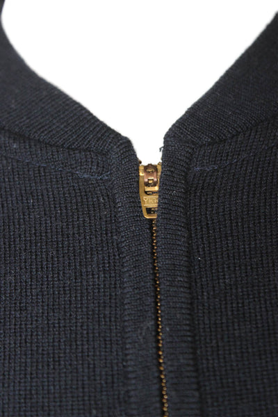 Club Monaco Mens Black Wool Mock Neck Pullover Size L