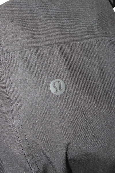 Lululemon Unisex Adults Joggers Black Cotton Drawstring Solid Size S