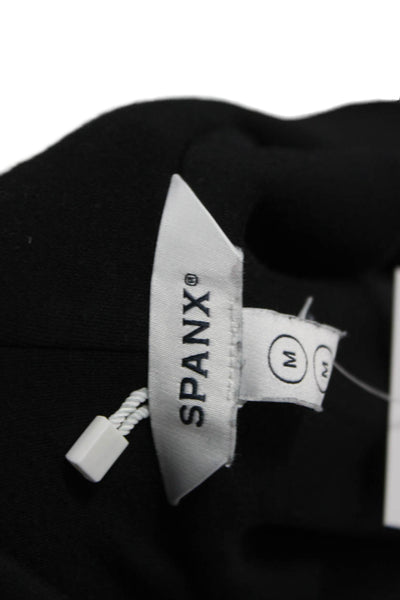 Spanx Women Wrap Coatigan Black Long Sleeve Collared Modal Size M