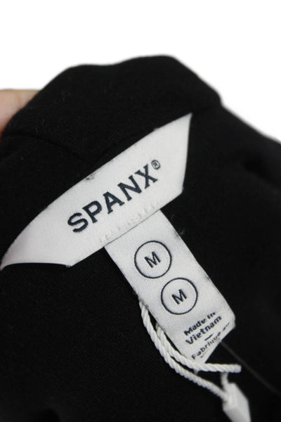 Spanx Women Basic Jacket Black Cowl Neck Long Sleeve Fall Size M