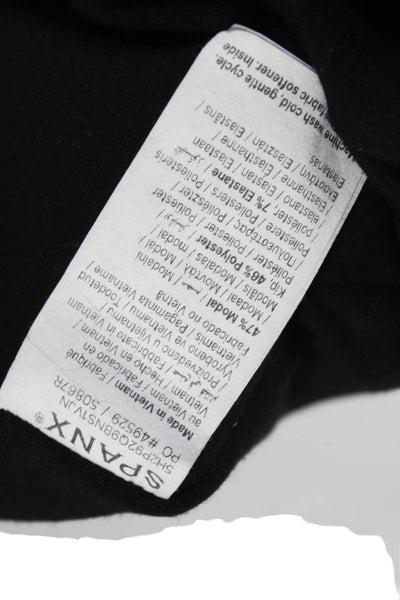 Spanx Women Basic Jacket Black Cowl Neck Long Sleeve Fall Size M