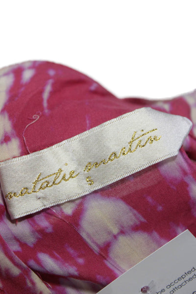 Natalie Martin Women Sundress Multicolor Square Neck Sleeveless Knee Size S