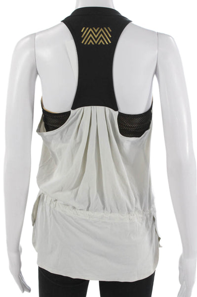 Monreal London Womens Basic Halter Tank White Polyamide Zip Size S
