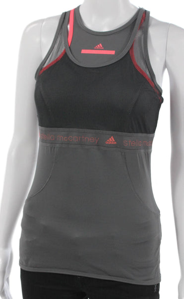 Adidas by Stella McCartney Women Gray Tank Polyester Size S