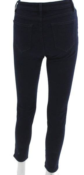 Me + Em Women Skinny Jeans Blue Button Inseam 28 Size 25