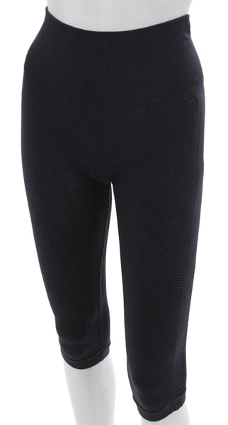 Lululemon Womens Black Capri Leggings Pants Polyester Blend Size 4