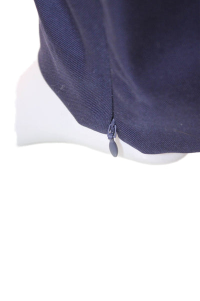 Uniqlo Women Dress Pants Blue Wool Button Size 0