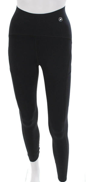 ENDVR Womens Compression Leggings Black Nylon Size XS