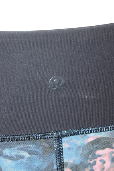 Lululemon Womens Capri Leggings Multicolor Floral Polyester Size 4