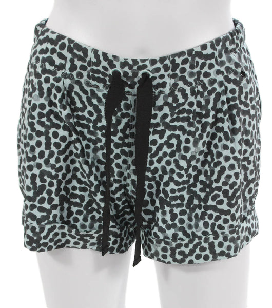 Lululemon Women Athletic Multicolor Spotted Polyester Drawstring Shorts Size 4