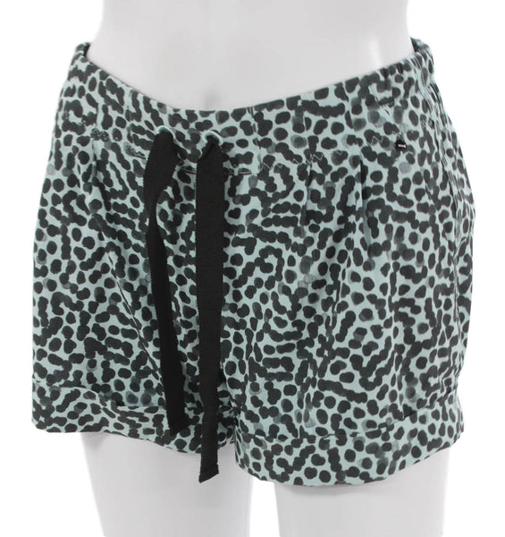Lululemon Women Athletic Multicolor Spotted Polyester Drawstring Shorts Size 4
