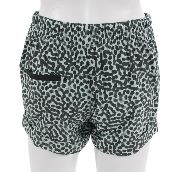 Lululemon Women Athletic Multicolor Spotted Polyester Drawstring Shorts Size 4