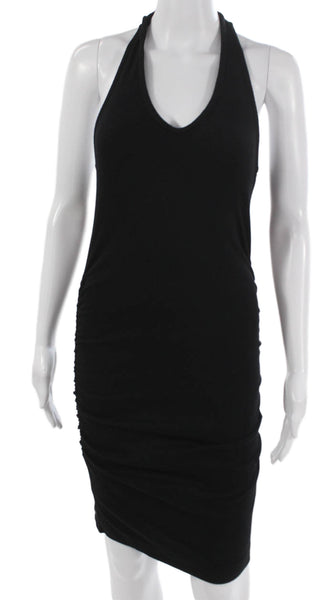 Michael Stars Women Bodycon Halter Dress Black Tie Mini Size XS