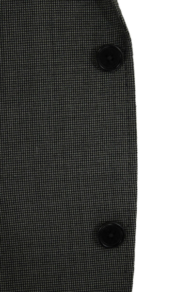 Tallia Mens Silk Check Blazer Gray Buttoned Size 42