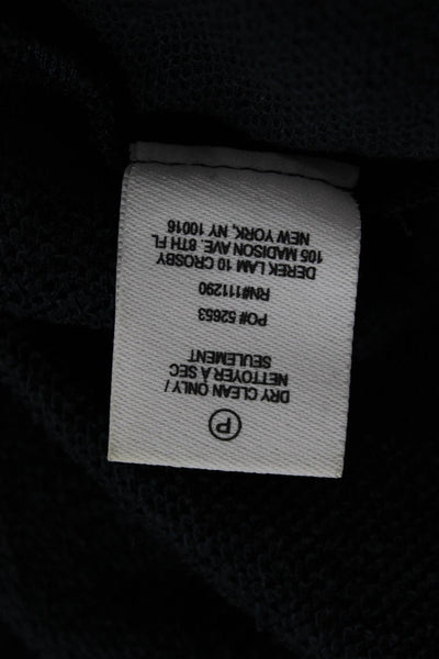 Derek Lam 10 Crosby Womens Basic Sleeveless Tee Blue Cotton Round Neck Size M
