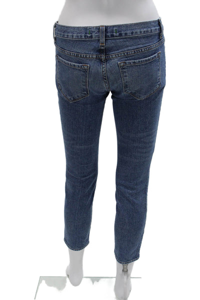 J Brand Womens Skinny Jeans Blue Cotton Blend Mid Rise Size 26