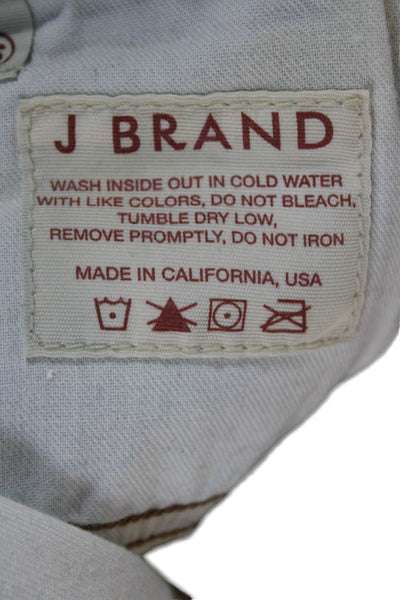 J Brand Womens Skinny Jeans Blue Cotton Blend Mid Rise Size 26