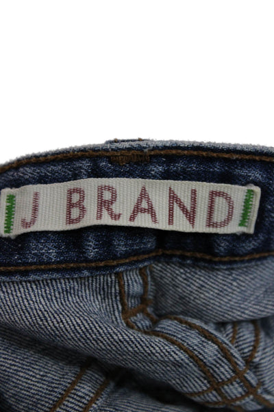J Brand Womens Skinny Jeans Blue Cotton Blend Mid Rise Size 26