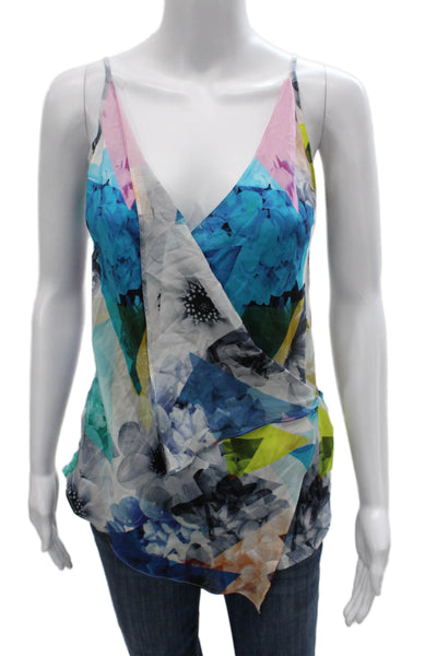 Amanda Uprichard Women Silk Floral Camisole Petite Size XS
